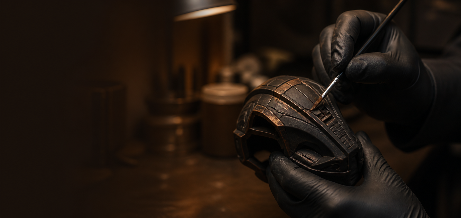 Hand finishing and painting